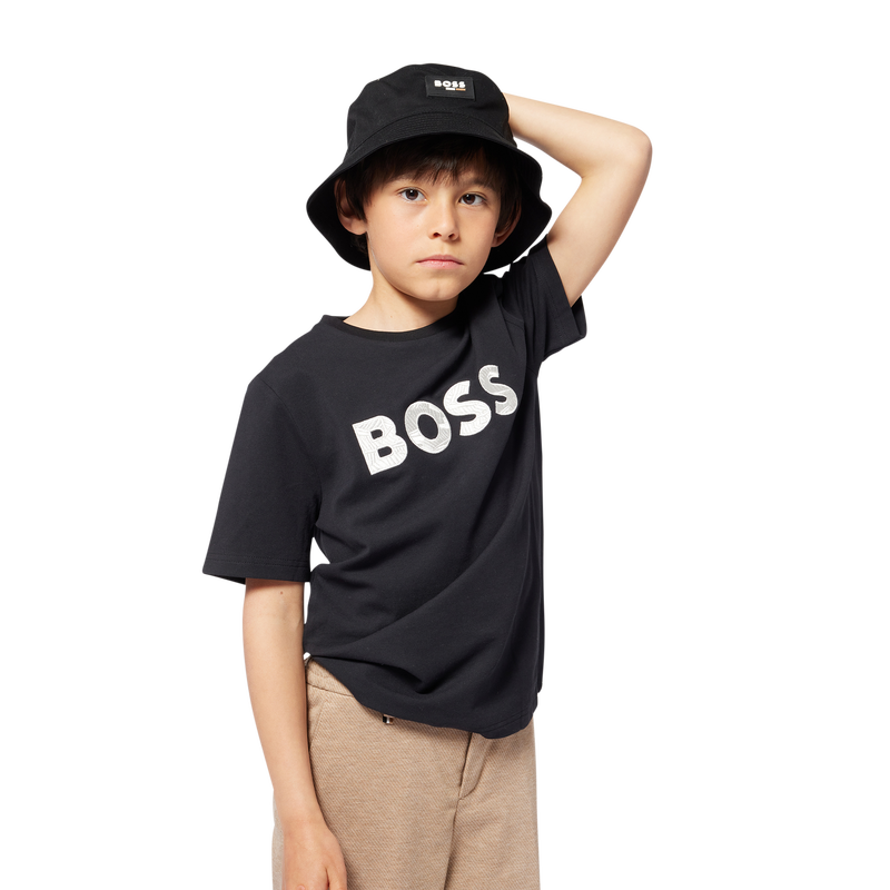 Bermuda in lino e cotone BOSS 
                    RAGAZZO