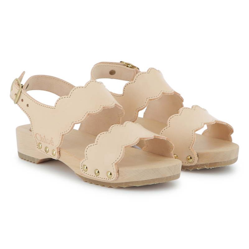 Sandali in pelle con fibbie CHLOE 
                    BAMBINA