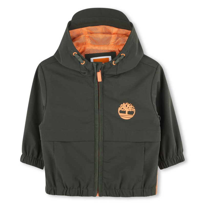Giacca a vento zip e cappuccio TIMBERLAND 
                    RAGAZZO