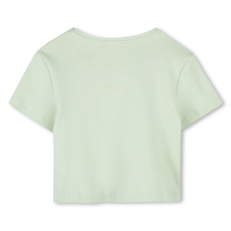 T-shirt tinta unita con ricamo GIVENCHY 
                    BAMBINA