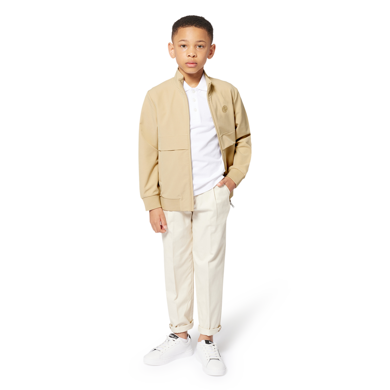 Sneakers stringate in pelle BOSS 
                    RAGAZZO