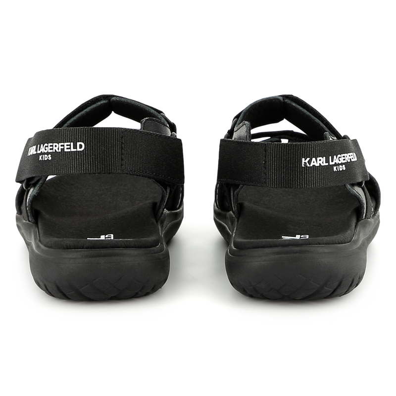 Sandali in pelle a strappi KARL LAGERFELD KIDS 
                    RAGAZZO