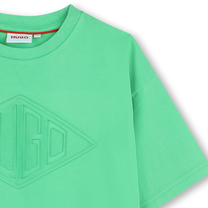 T-shirt washed out in cotone HUGO 
                    RAGAZZO